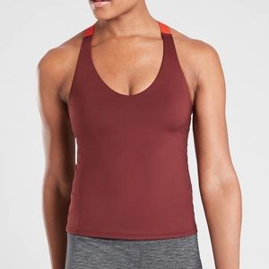 ATHLETA Rust Red Support Tank Top